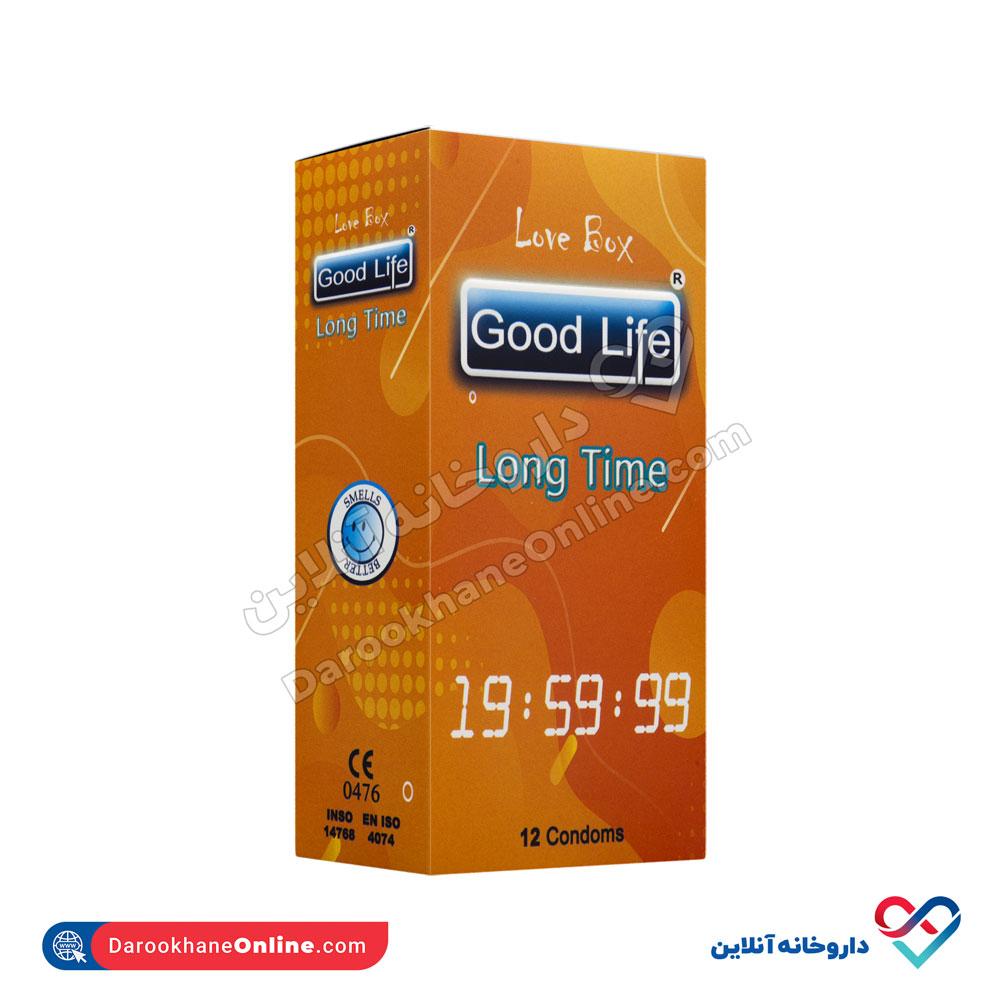تصویر کاندوم گودلایف مدل long time لاو باکس 12 عددی